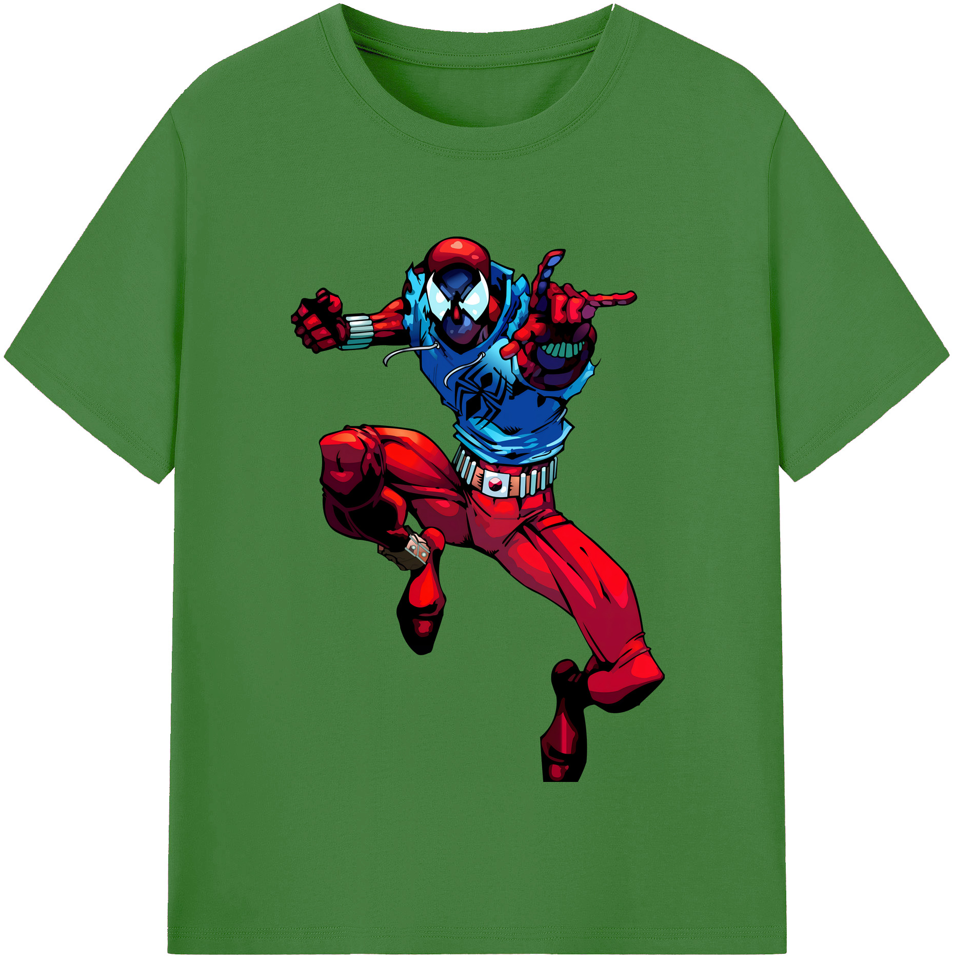 （画像用） Spider Man スパイダーマン レディースカジュアルプリントTシャツ（綿100％）